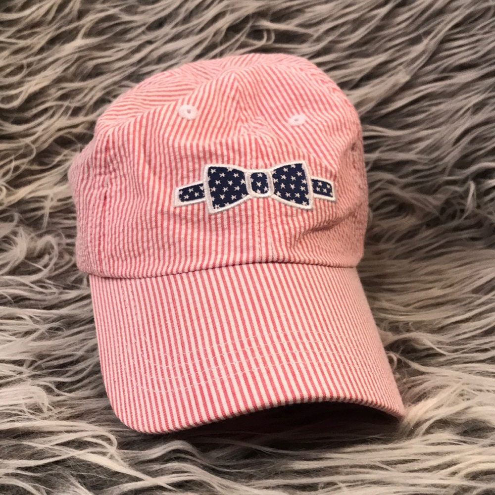 J.R. Crider’s striped seersucker cap